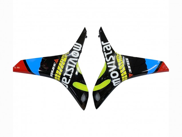 2009-2012 Honda CBR600RR Motorcycle Fairings - Black Multicolor MoviStar Australia
