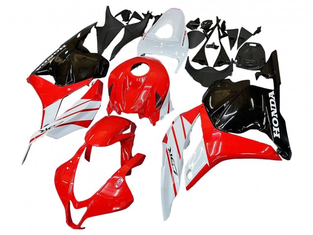 2009-2012 Honda CBR600RR Motorcycle Fairing - White Red Glossy Black Australia