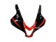 2009-2012 Honda CBR600RR Motorcycle Fairings - Red Glossy Black Matte Black Stripe Australia