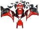 2009-2012 Honda CBR600RR Motorcycle Fairings - Red Glossy Black Matte Black Stripe Australia