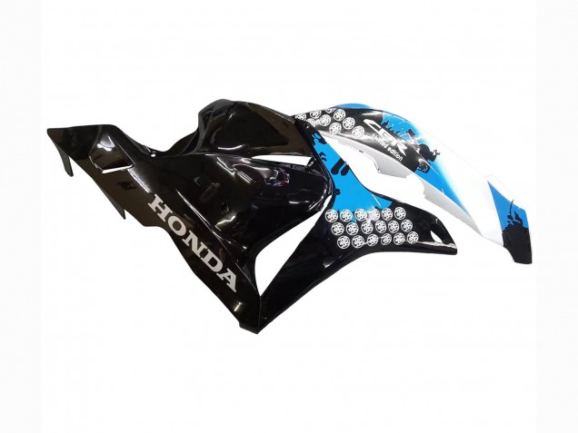 2009-2012 Honda CBR600RR Motorcycle Fairings Kit - White Blue Glossy Black Australia
