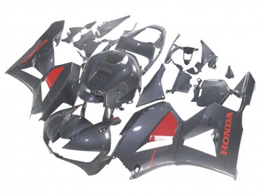 Affordable 2013-2023 Honda CBR600RR Motorcycle Fairings - Black Carbon Fiber Red Australia