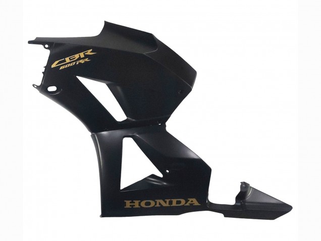 2013-2023 Honda CBR600RR Motorcycle Fairings - Matte Black Gold Decals Australia