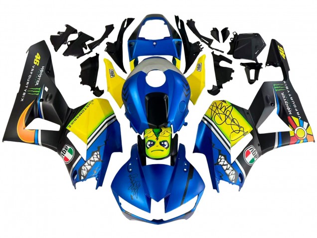 2013-2023 Honda CBR600RR Motorcycle Fairings - Blue Yellow Matte Black Green Monster Shark Australia