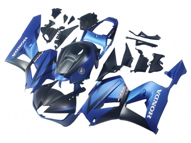 2013-2023 Honda CBR600RR Motorcycle Fairings - Blue Matte Black Racing Australia