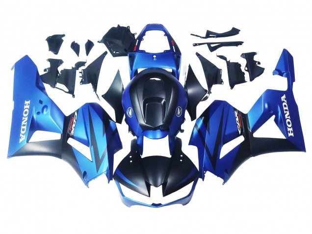 2013-2023 Honda CBR600RR Motorcycle Fairings - Blue Matte Black Racing Australia