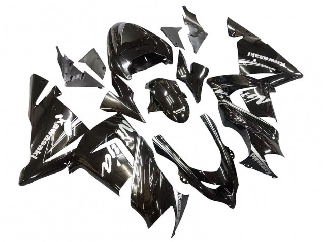 2004-2005 Kawasaki ZX10R Motorcycle Fairings - Glossy Black Ninja Australia