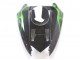 2004-2005 Kawasaki ZX10R Motorcycle Fairings - Black with Green Flame Ninja Australia