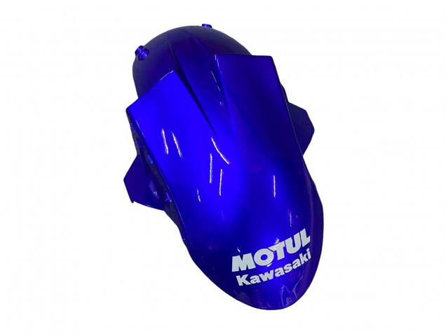 2004-2005 Kawasaki ZX10R Motorcycle Fairings - Glossy Blue White Fiat Motul Australia