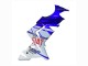 2004-2005 Kawasaki ZX10R Motorcycle Fairings - Glossy Blue White Fiat Motul Australia