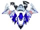 2004-2005 Kawasaki ZX10R Motorcycle Fairings - Glossy Blue White Fiat Motul Australia