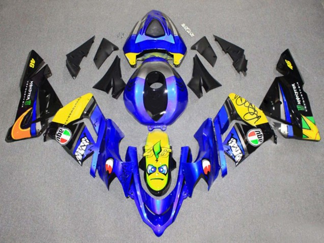 2004-2005 Kawasaki ZX10R Motorcycle Fairing - Green Black Ninja Australia