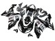 2006-2007 Kawasaki ZX10R Motorcycle Fairings - Glossy Black White West Australia