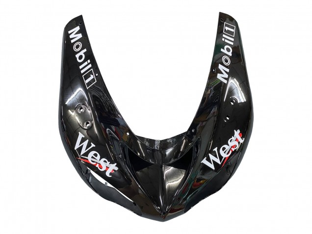 2006-2007 Kawasaki ZX10R Motorcycle Fairings - Glossy Black White West Australia