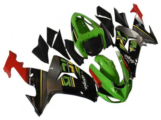 2006-2007 Kawasaki ZX10R Motorcycle Fairings - Green Grey Red Black Yellow Australia
