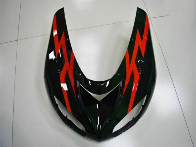 2006-2007 Kawasaki ZX10R Motorcycle Fairings - Glossy Black Red Australia