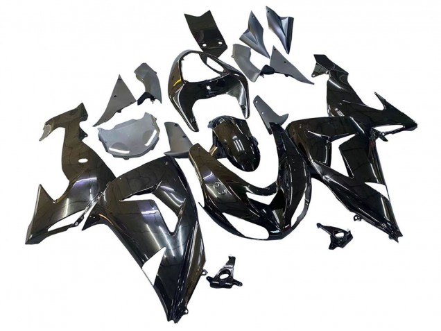 2006-2007 Kawasaki ZX10R Motorcycle Fairings - Glossy Black Australia