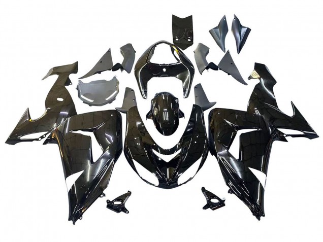 2006-2007 Kawasaki ZX10R Motorcycle Fairings - Glossy Black Australia