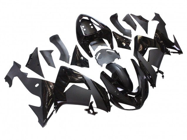 2006-2007 Kawasaki ZX10R Motorcycle Fairings - Matte Black Glossy Black Australia