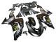 2006-2007 Kawasaki ZX10R Motorcycle Fairings - Grey Yellow Glossy Black Monster Elf Australia