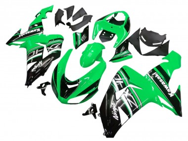 Affordable 2006-2007 Kawasaki ZX10R Motorcycle Fairing Kits - Green White Black Australia