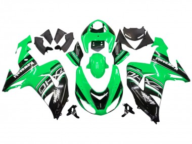 Affordable 2006-2007 Kawasaki ZX10R Motorcycle Fairing Kits - Green White Black Australia