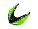 2006-2007 Kawasaki ZX10R Motorcycle Fairings - Green Black Elf Touch4 3M Australia