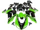2006-2007 Kawasaki ZX10R Motorcycle Fairings - Green Black Elf Touch4 3M Australia