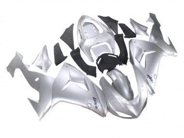 Affordable 2006-2007 Kawasaki ZX10R Motorcycle Fairings - Silver Black Ninja Australia