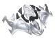 2006-2007 Kawasaki ZX10R Motorcycle Fairings - Silver Black Ninja Australia