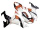 2006-2007 Kawasaki ZX10R Motorcycle Fairings - White Orange Black Australia