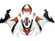2006-2007 Kawasaki ZX10R Motorcycle Fairings - White Orange Black Australia