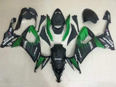 Affordable 2008-2010 Kawasaki ZX10R Motorcycle Fairings - Matte Black Green Australia