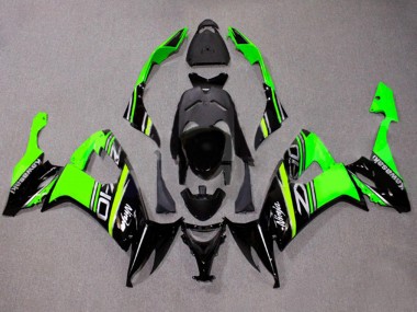 Affordable 2008-2010 Kawasaki ZX10R Motorcycle Fairings - Green White Glossy Black Australia