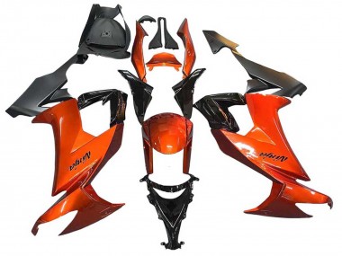 Affordable 2008-2010 Kawasaki ZX10R Motorcycle Fairings - Burnt Orange Black Australia