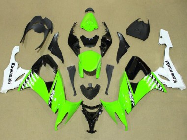 Affordable 2008-2010 Kawasaki ZX10R Motorcycle Fairing - White Green Black Australia