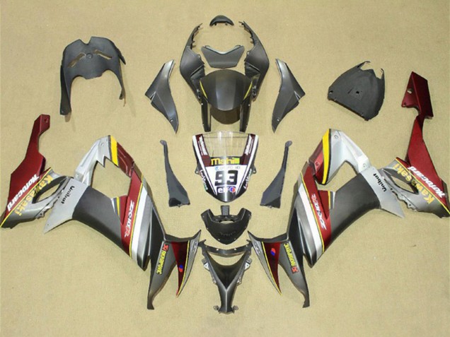 2008-2010 Kawasaki ZX10R Motorcycle Fairings - Silver Grey Yellow Red Australia