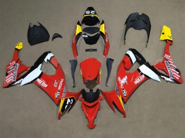 Affordable 2008-2010 Kawasaki ZX10R Motorcycle Fairings - Red Yellow White Black Australia