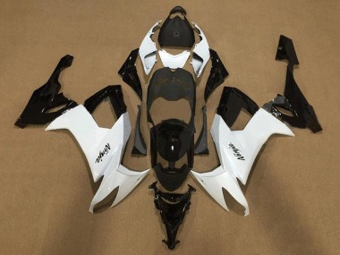 Affordable 2008-2010 Kawasaki ZX10R Motorcycle Fairings - White Glossy Black Australia