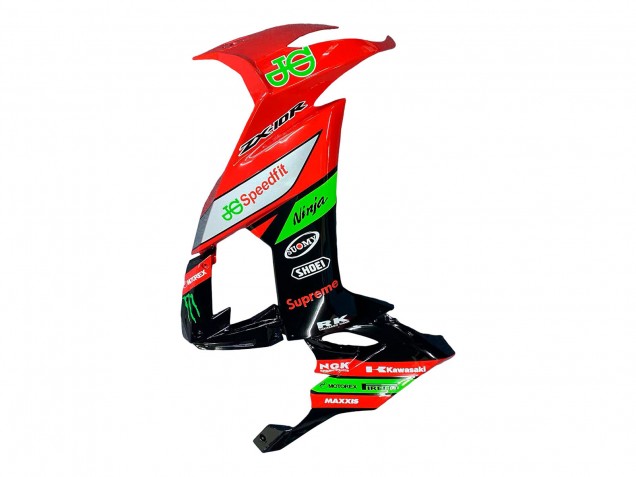 2008-2010 Kawasaki ZX10R Motorcycle Fairings - Red Green Black Australia