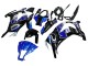 2011-2015 Kawasaki ZX10R Motorcycle Fairings - Blue White Glossy Black Australia