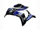 2011-2015 Kawasaki ZX10R Motorcycle Fairings - Blue White Glossy Black Australia