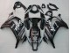2011-2015 Kawasaki ZX10R Motorcycle Fairings - Glossy Black White Elf Snow Decal Australia