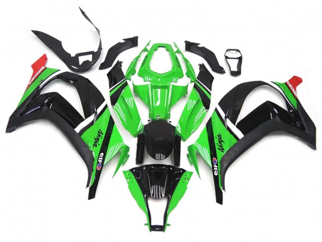 2011-2015 Kawasaki ZX10R Motorcycle Fairings - Green Black White Red Australia