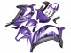 2011-2015 Kawasaki ZX10R Motorcycle Fairing - Purple Matte Black Australia