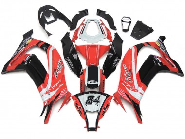 Affordable 2011-2015 Kawasaki ZX10R Motorcycle Fairings - White Red Glossy Black Pedercini 84 Australia