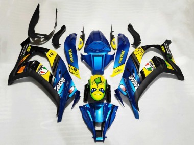 Affordable 2011-2015 Kawasaki ZX10R Motorcycle Fairings - Blue Yellow Black Shark Australia