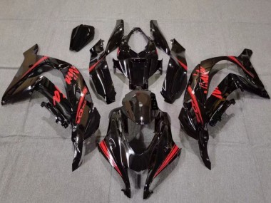 Affordable 2016-2020 Kawasaki ZX10R Motorcycle Fairings - Glossy Black Red Australia