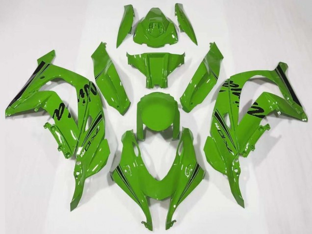 2016-2020 Kawasaki ZX10R Motorcycle Fairing - Green Black Australia
