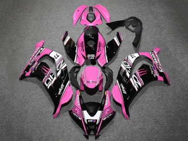 Affordable 2016-2020 Kawasaki ZX10R Motorcycle Fairings - Pink Glossy Black White Elf Monster Australia